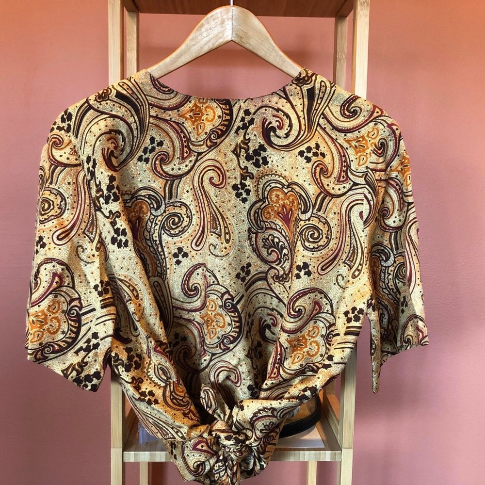 Silk Paisley Blouse